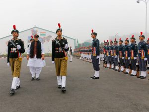 गणतंत्र दिवस को लेकर हुए NCC के रिहर्सल कार्यक्रम में रक्षामंत्री राजनाथ सिंह ने की शिरकत