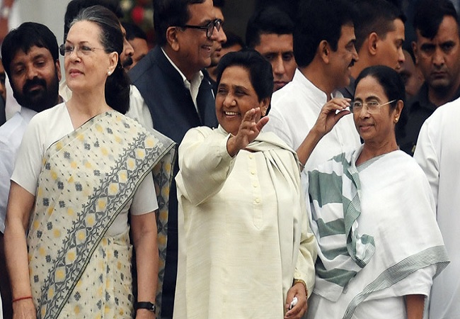 Sonia Gandhi, Mamata Banerjee and Mayawati
