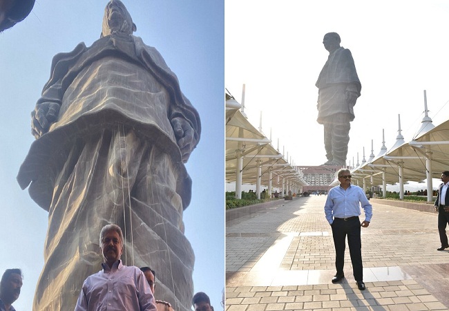 Anand Mahindra Statue of Unity Gujrat