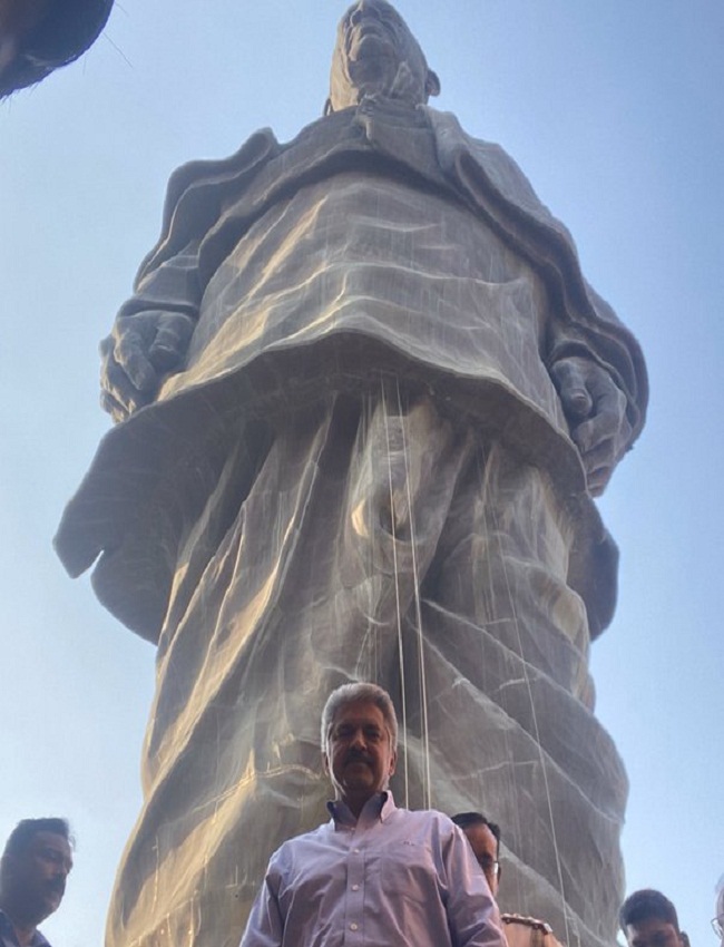Anand Mahindra Statue of Unity Gujrat