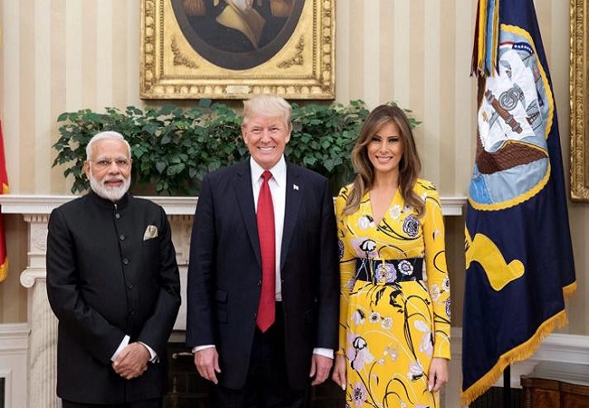 Melania Trump, Donald Trump And PM Narendra Modi