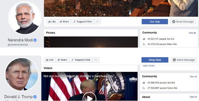 Trump-Modi-FB-comparison
