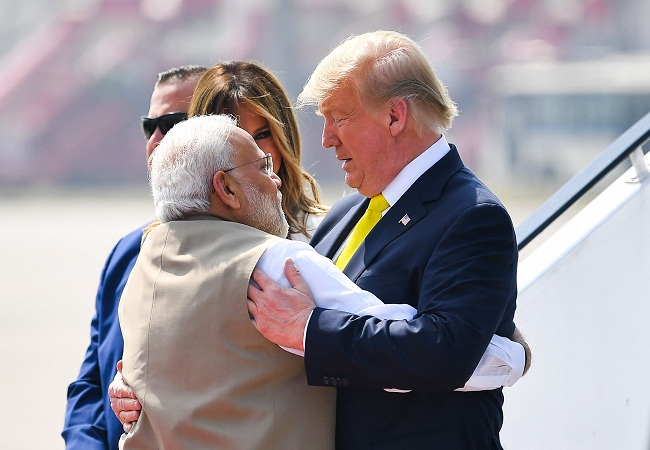 Trump in India Modi