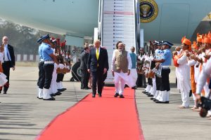 तस्वीरों के जरिए देखिए अमेरिकी प्रेसिडेंट ट्रंप की भारत यात्रा