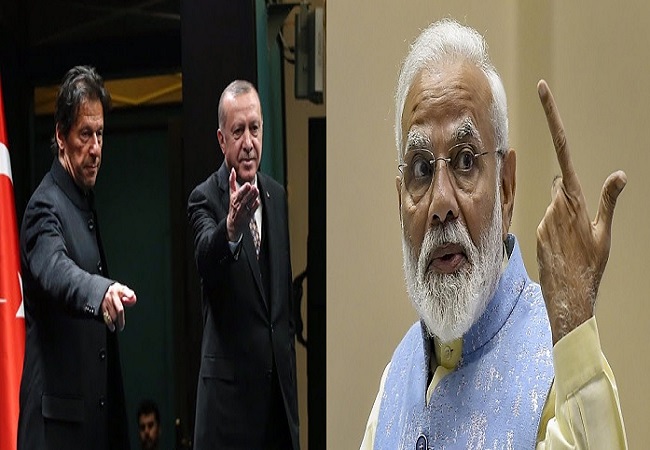 PM Narendra Modi, Recep Tayyip Erdogan and Imran Khan