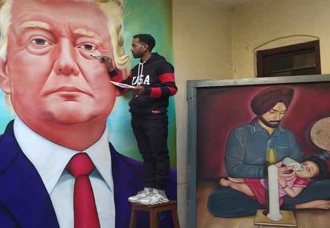 trump painting amritsar