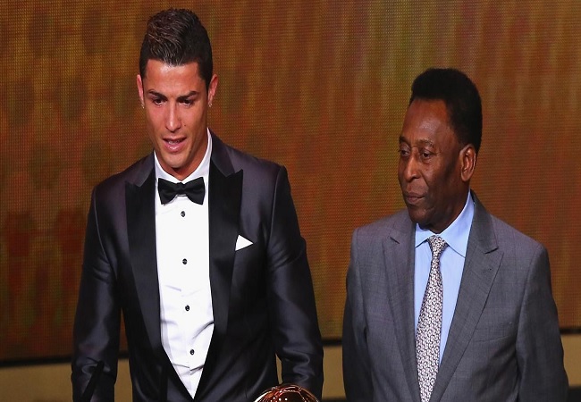 Pele and Cristiano Ronaldo