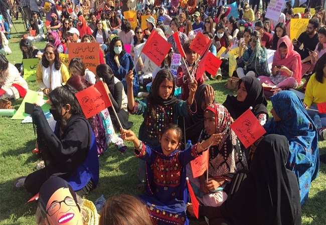 Women's march in Pakistan's Islamabad