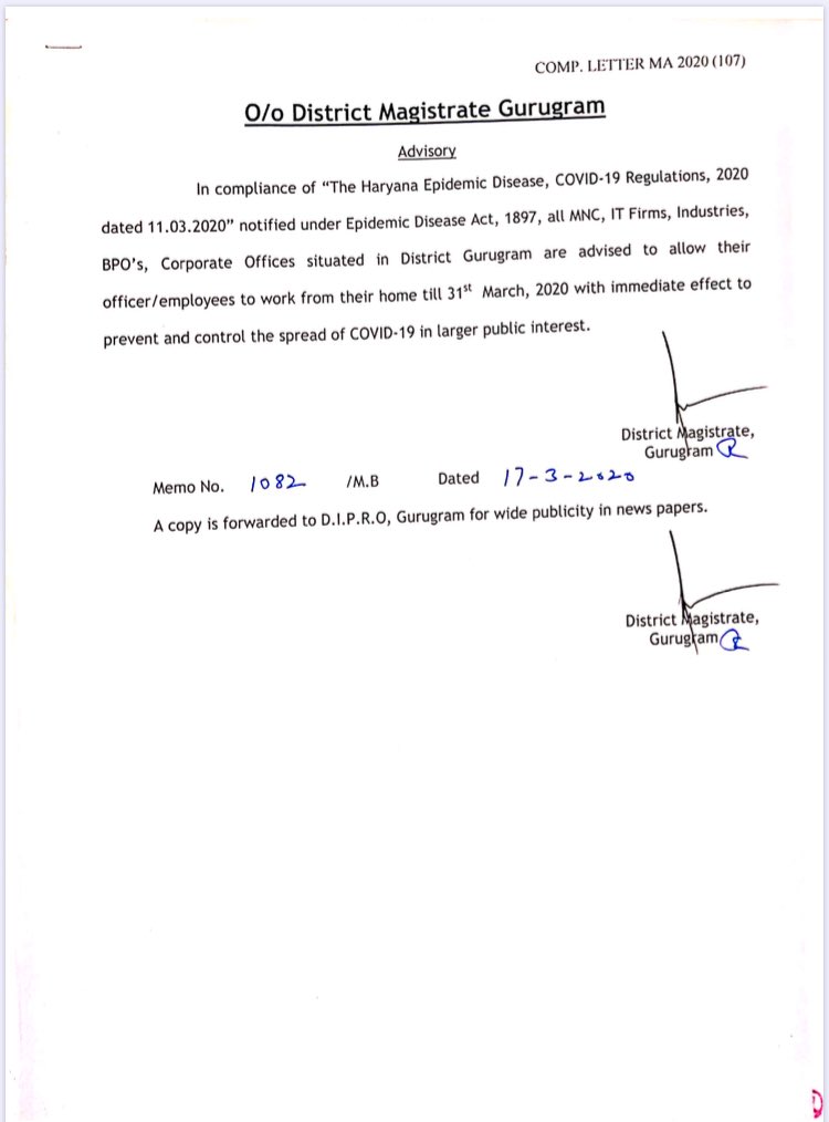 gurugram Notification