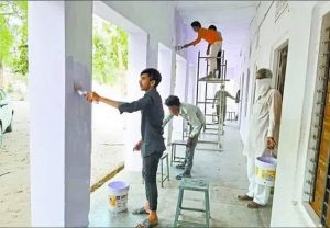 राजस्थान : क्वारंटाइन में मजदूरों ने दिखाया अपना हुनर, ये काम कर स्कूल की बदली सूरत