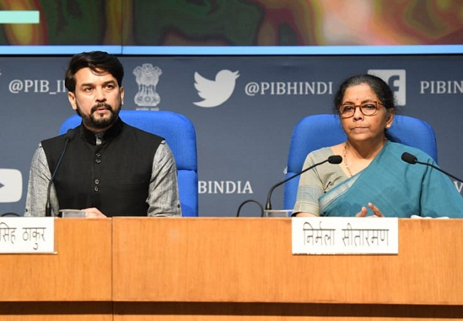 Anurag Thakur & Nirmala Sitharaman