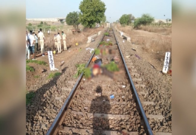 Aurangabad majdoor train pic
