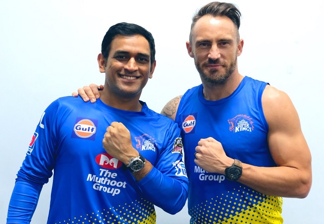 Faf du Plessis and MS dhoni