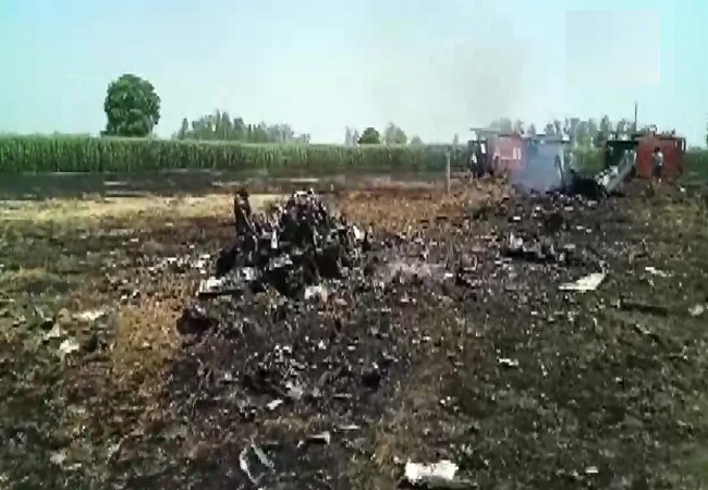 MiG-29 fighter jet crashes