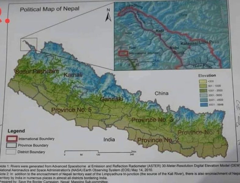 nepal new map