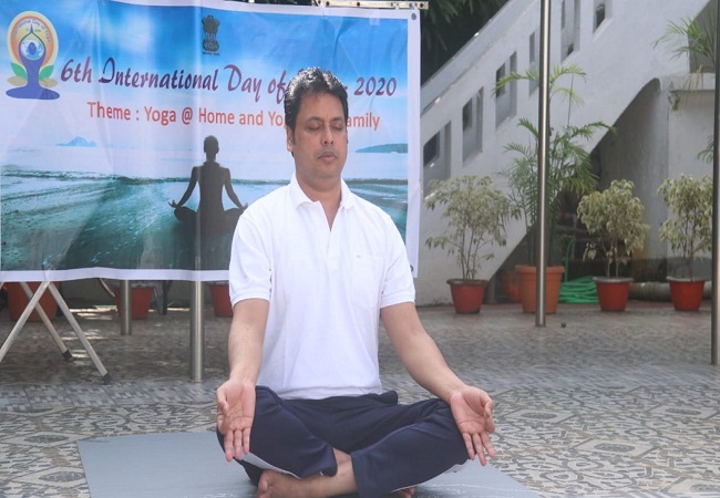 Biplab Kumar Deb Tripura World yoga Day