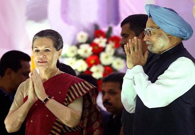 Manmohan Singh and Sonia Gandhi