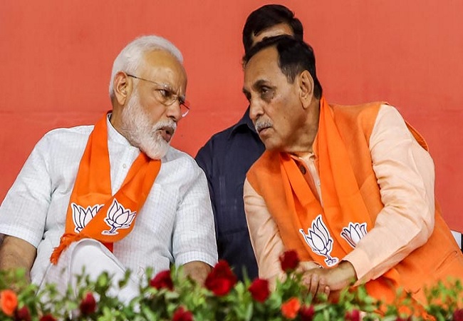 PM Modi and Vijay Rupani