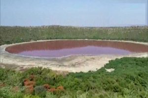 महाराष्ट्र : लाल हुआ लोनार झील का पानी, जांच में जुटा वन विभाग