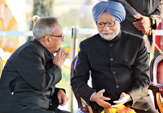 Former President Pranab and Manmohan Singh