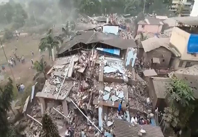 Raigad building collapsed