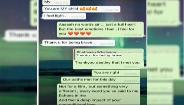 rhea mahesh bhatt viral chat