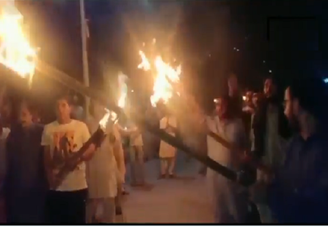 torch railly in pok