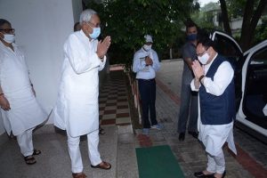 बिहार: भाजपा अध्यक्ष नड्डा पहुंचे मुख्यमंत्री आवास, CM नीतीश से की लंबी चर्चा