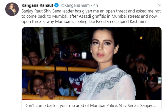 Kangana Tweet