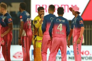 IPL 2020 : राजस्थान रॉयल्स ने चेन्नई सुपर किंग्स को दी 16 रनों से मात, धोनी बोले- ‘मिला नो बॉल फेंकने का खामियाजा’