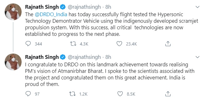 Rajnath Tweet