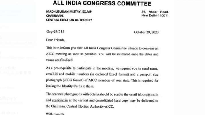 AICC letter congress