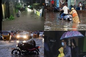 Hyderabad में भारी बारिश की वजह से कई इलाके हुए जलमग्न, 11 लोगों की मौत