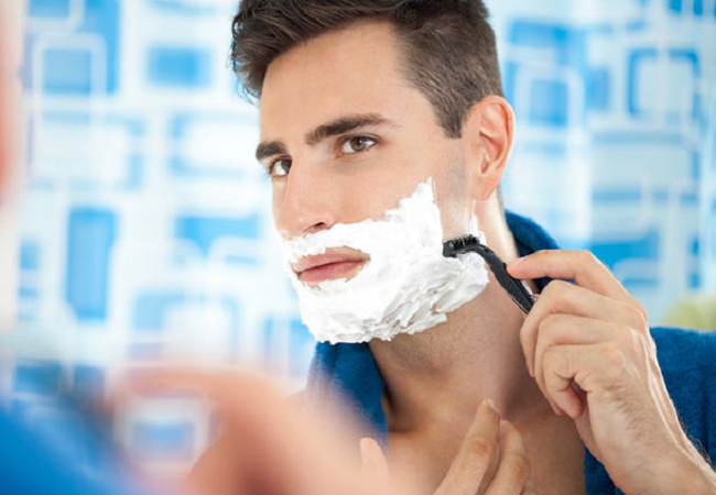 shaving for man