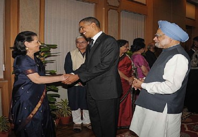 Sonia Gandhi and Barack Obama