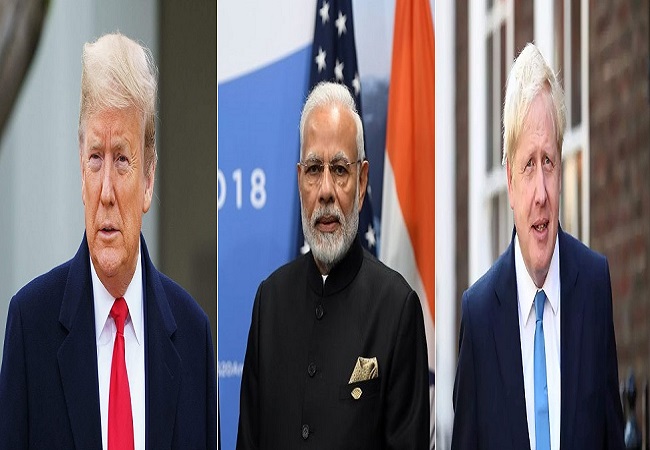 Donald Trump, Narendra Modi and Borris