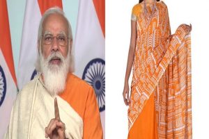 पीएम मोदी ने बताया, किसने भारतीय महिलाओं को उल्टे पल्लू की साड़ी पहनना सिखाया, आप भी जानिए…