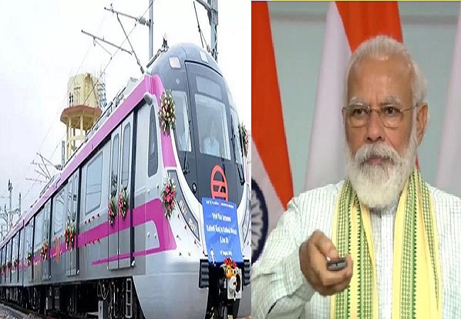 PM Modi delhi Metro