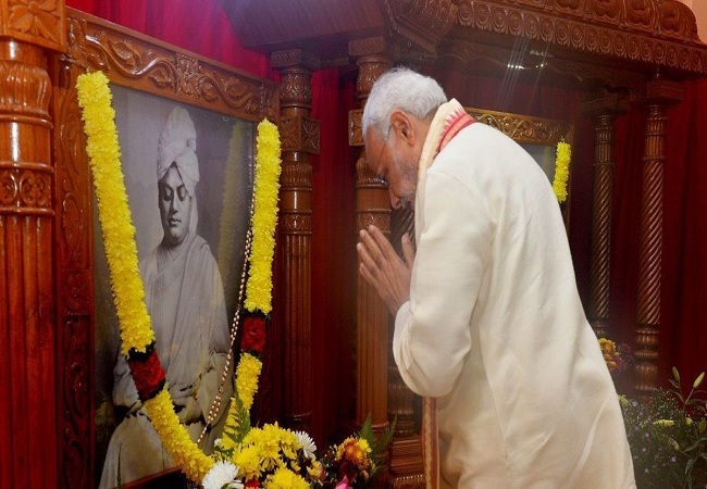 Swami Vivekanand and PM Narendra Modi