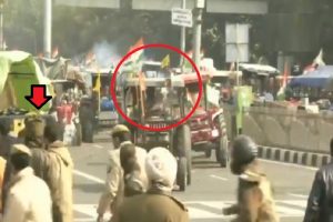 Video: ट्रैक्टर परेड के नाम पर मचा तांडव, दिल्ली में घुसे उपद्रवी, ट्रैक्टर से पुलिसवालों को कुचलने की कोशिश