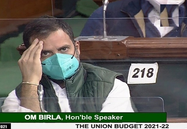 Rahul Gandhi During Budget