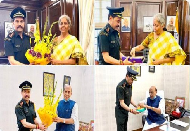 Indian Army: टेरिटोरियल आर्मी में प्रोमोट होकर कैप्टन बने केन्द्रीय वित्त राज्य मंत्री अनुराग ठाकुर ने रक्षा मंत्री और वित्त मंत्री से की मुलाकात