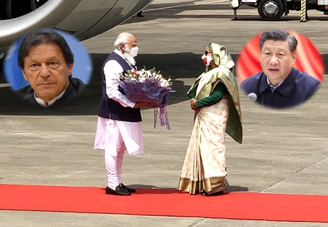 PM Modi Sheikh Hasina Bangladesh imran khan jinping