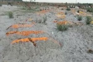 Uttar Pradesh: उन्नाव में रेत में दबे शवों के मिलने से दहशत, जांच शुरू
