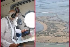 Gujarat: PM मोदी ने किया चक्रवात तौकते से प्रभावित इलाकों का हवाई सर्वेक्षण