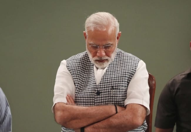 PM Narendra Modi Sad