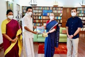 Delhi: तमिलनाडु के सीएम स्टालिन ने की सोनिया, राहुल गांधी से की मुलाकात