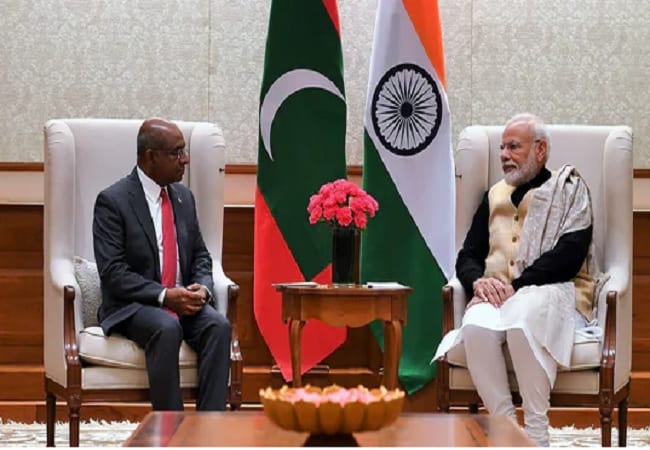 Maldives Foreign Minister and Modi
