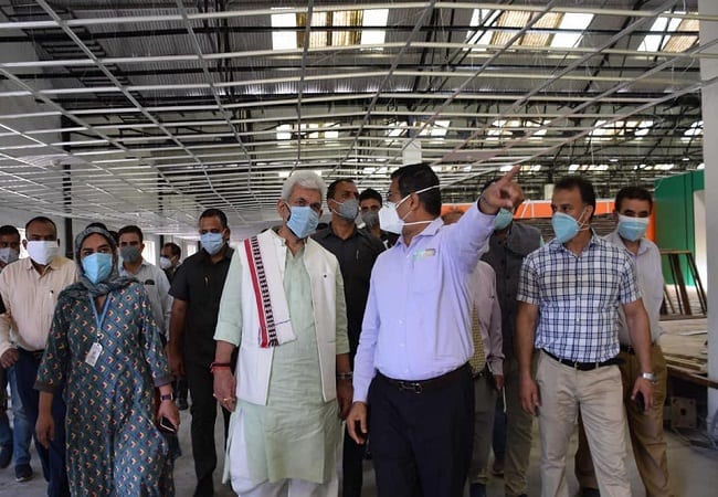 Manoj Sinha LG J&K Visit 500 Beds Covid Dedicated Hospital