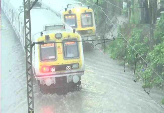 Mumbai Rain Train